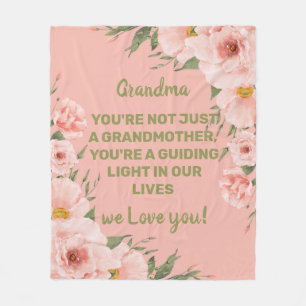  We Love You Grandma Mother‘s Day Gift for Grandma Fleece Blanket
