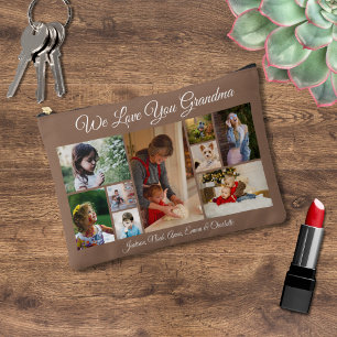 We Love You Grandma Personalized 9 Photo Accessory Pouch