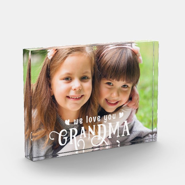 We Love You Grandma Photo Custom Colour (Left)