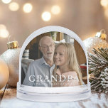 We Love You Grandpa Custom Snow Globe<br><div class="desc">This custom snow globe is the perfect gift for anyone in your family! Customize the photo and your text.</div>