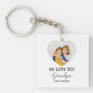 We Love You Grandpa    Personalized Keychain