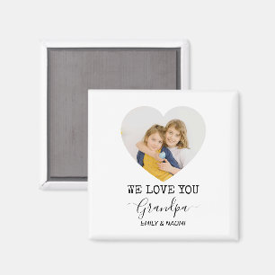 We Love You Grandpa Personalized Magnet