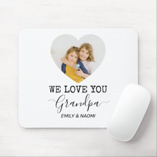 We Love You Grandpa   Personalized Mouse Pad