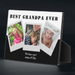 We Love You Grandpa Personalized Photo Collage Plaque<br><div class="desc">We Love You Grandpa Personalized Photo Collage</div>