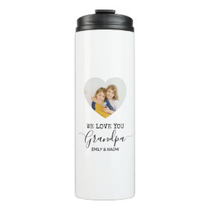 We Love You Grandpa   Personalized Thermal Tumbler