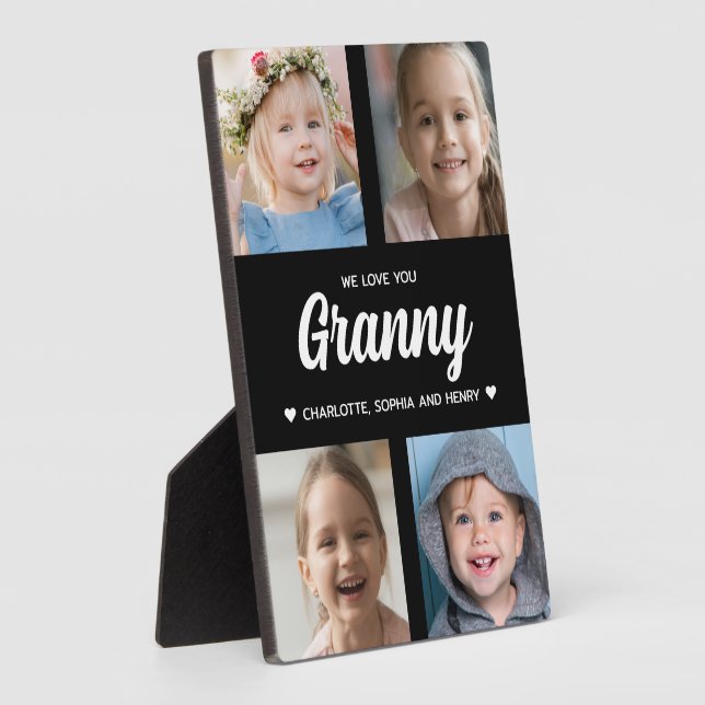 We Love You Granny Family Keepsake Photo Collage  Plaque (Side)