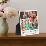 We Love You Mimi  | Grandkids 4 Photo Collage Plaque<br><div class="desc">Mimi We Love You | Grandkids 4 Photo Collage Plaque -- Make your own 4 picture frame  personalized with 4 favourite grandchildren photos and names.	
Makes a treasured keepsake gift for grandmother for birthday, mother's day, grandparents day and other special days.</div>