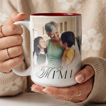 We Love You Mimi Heart Photo Collage Keepsake Gift