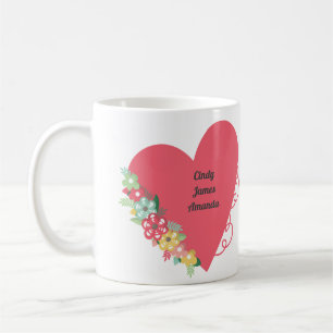 We Love You Mom Heart Mother's Day Gift From Us Coffee Mug