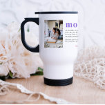 We Love You Mom | Modern 2 Photo Collage Travel Mug<br><div class="desc">Modern 2 photo collage travel mug. Featuring a sweet definition of what a Mom is with room for custom message, names and/or year. Can be customized for any moniker - mama, grandma, nana, meema, abuelito, grammie, grammy, momma, mimi, nanny, memaw, nanie, yiayia etc.). She gave birth to you, she fed...</div>