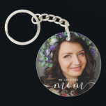 We Love You Mom Modern Classic Photo Keychain<br><div class="desc">This simple and classic design is composed of sans serif and playful cursive typography and add a custom photo. Change "Mom" to mother,  mama,   mum etc.</div>
