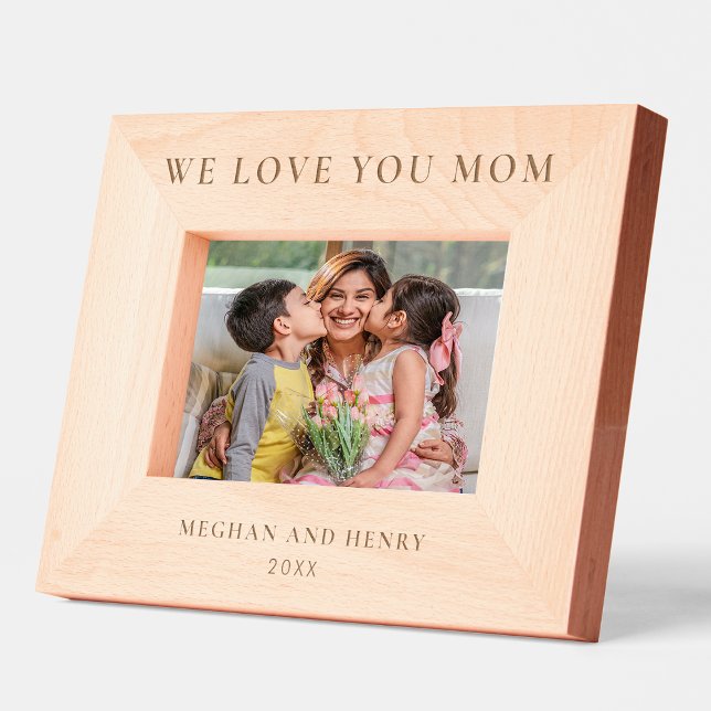 We Love You Mom Personalized Photo Frame Gift (Creator Uploaded)