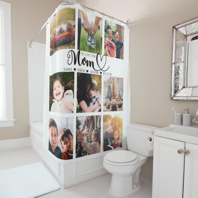 We Love You Mom Script Kids Names Photo Collage (In Situ)