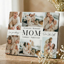 We Love You Mom Simple Photo Collage Keepsake