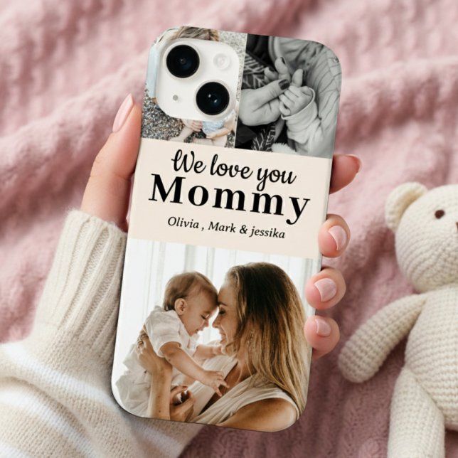We Love You Mommy – Custom Photo Collage iPhone  Case-Mate iPhone Case (Creator Uploaded)