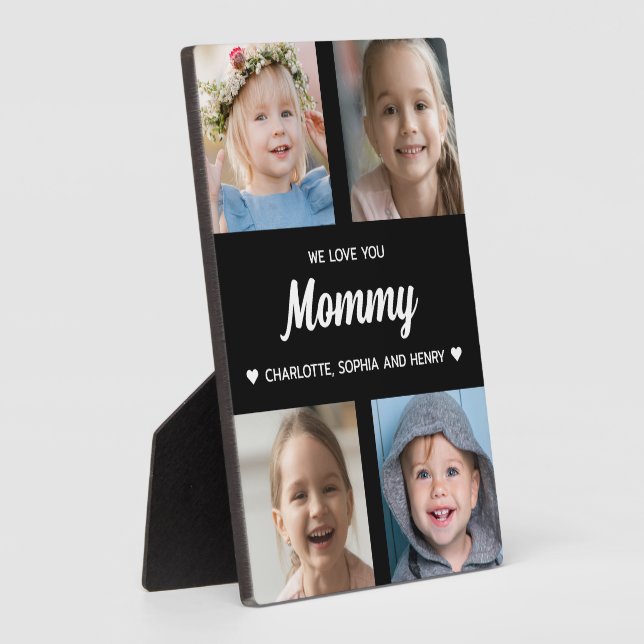 We Love You Mommy Family Keepsake Photo Collage  Plaque (Side)