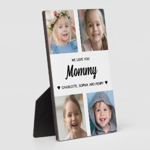 We Love You Mommy Family Keepsake Photo Collage  Plaque