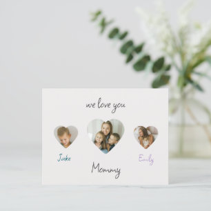 We Love You Mommy - Personalized Photos Card