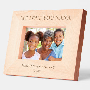 We Love You Nana Personalized Photo Frame Gift