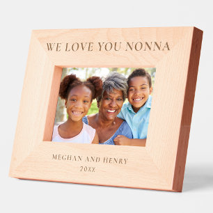 We Love You Nonna Personalized Photo Frame Gift
