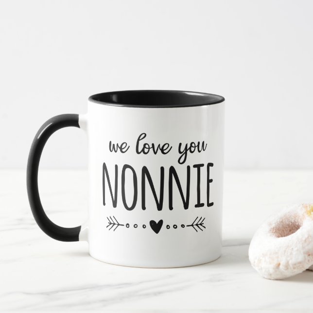 We Love You Nonnie Mug (With Donut)