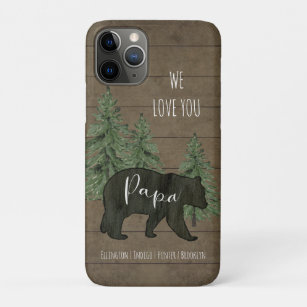We Love You Papa Bear Forest Personalized Case-Mate iPhone Case