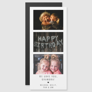 "We love you" Personalized Photo Strip Message