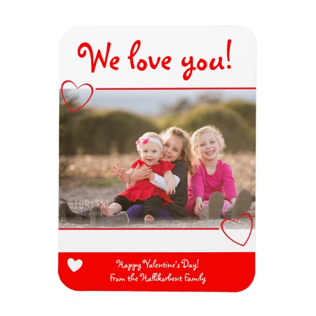 We love you | Photo Magnet (Vertical)