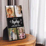 We Love You PopPop Grandpa Photo Collage Plaque<br><div class="desc">The PopPop We Love You Heart Modern Photo Collage Plaque is a touching and personalized gift that showcases your love for your grandfather. This beautifully designed plaque features a heart-shaped photo collage, allowing you to add your favourite family pictures in a modern and stylish layout. The heartfelt "We Love You,...</div>