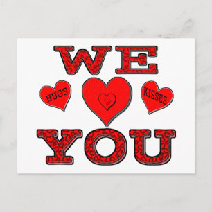 We Love You Postcard
