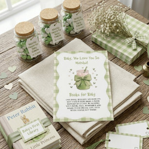 We Love You So Matcha Tea Party book for baby Enclosure Card
