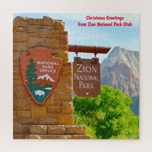 We Love Zion National Park Utah Jigsaw Puzzle (Vertical)