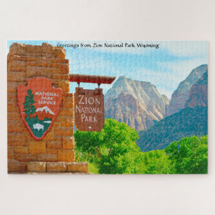 We love Zion National Park Wyoming. Jigsaw Puzzle