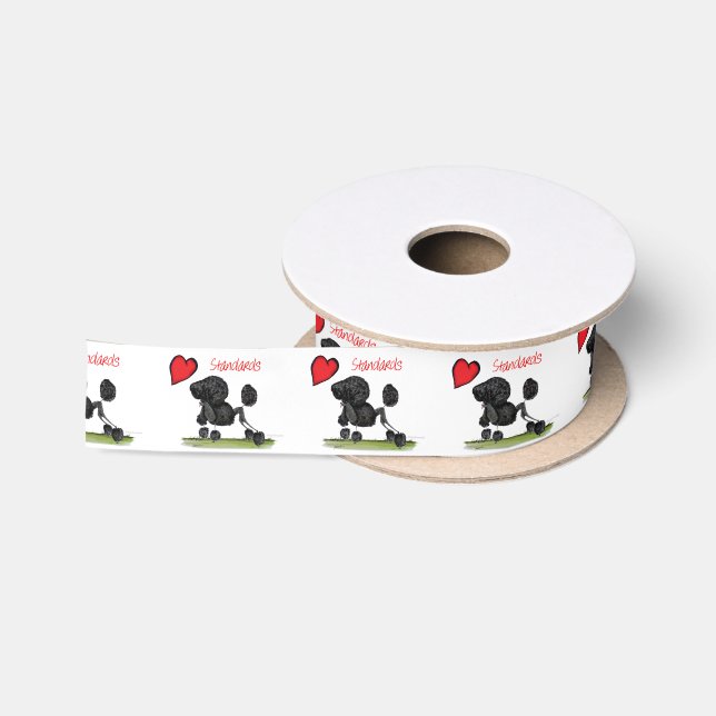we luv standard poodles from Tony Fernandes Satin Ribbon (Spool)