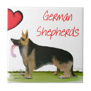 we luve german shepherds from Tony Fernandes Tile