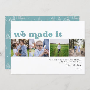 We Made It   Holiday New Years Photo Card