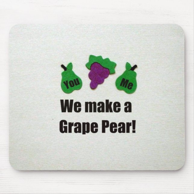 We make a grape pear! mouse pad (Front)