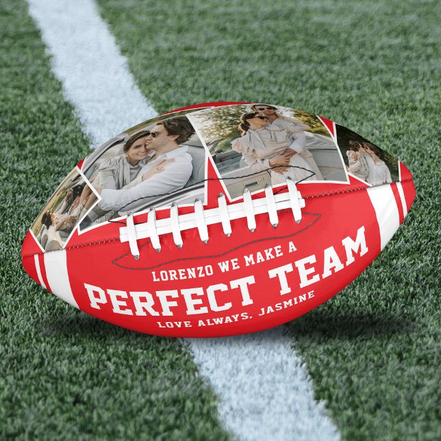 “We Make a Perfect Team” 4 Photo Football (Creator Uploaded)