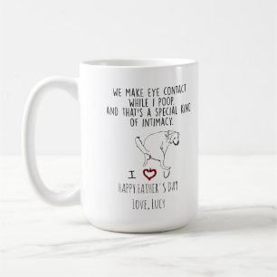 We make eye contact while I poop Coffee Mug