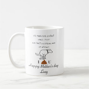 We make eye contact while I poop Happy Birthday Coffee Mug