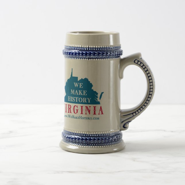 We Make History Virginia Beer Stein (Right)