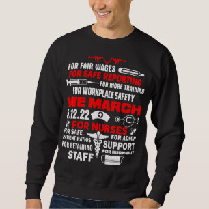 We March For Nurses Million Nurse March May 12 202 Sweatshirt
