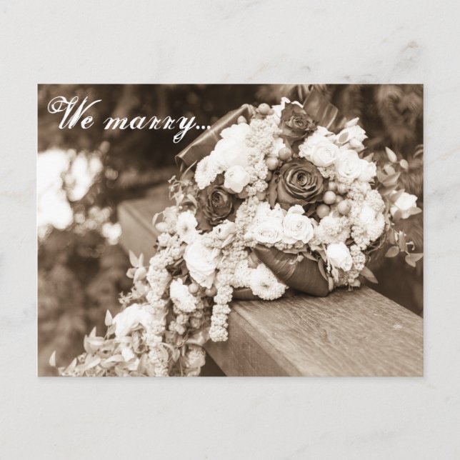 We marry... postcard (Front)