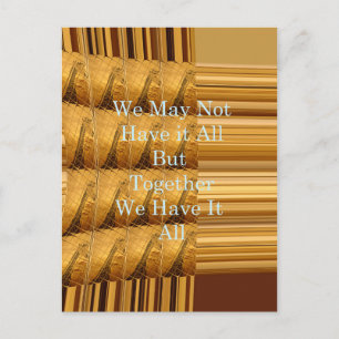 We may not have it all Giraffe Safari Hakuna Mata Postcard