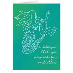 We Mermaid For Each Other Love Valentine’s Card
