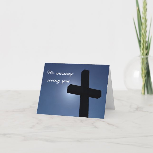 We miss seeing you... card (Front)