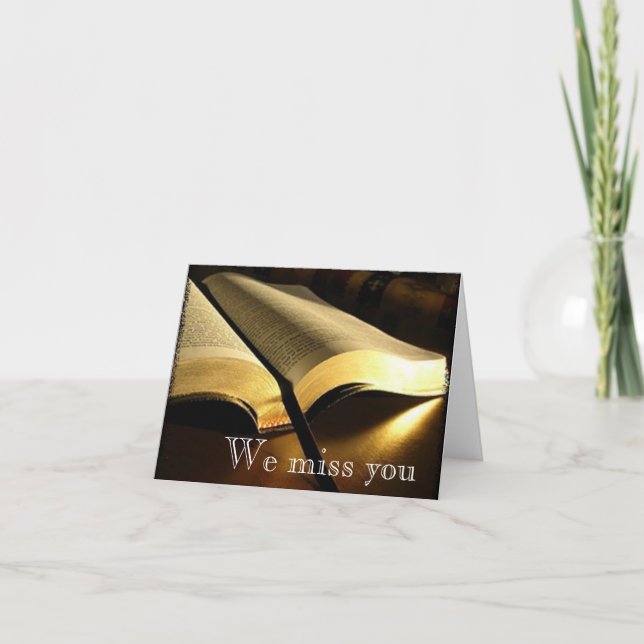 We miss you! card (Front)