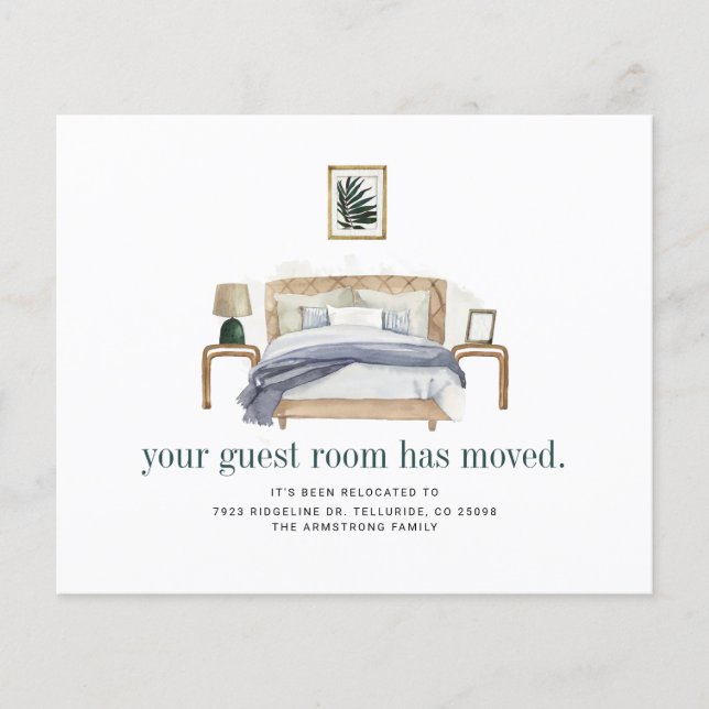 We Moved Boho Chic Moving Announcement (Front)