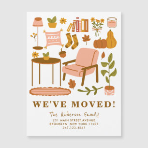 We Moved Boho Fall Home Thanksgiving Autumn Moving