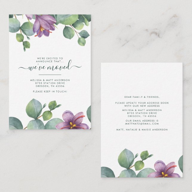 We Moved Change of Address Moving Announcement (Front/Back)